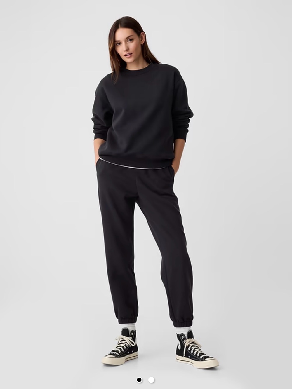 Gap Factory Women's Black Fleece Jogger Pants